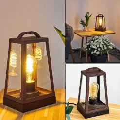 Lampe A Poser Zakopane Rouille, Noir, 1 Lumiere