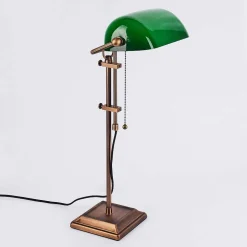 Lampe De Banquier Ragaz Bronze, 1 Lumiere