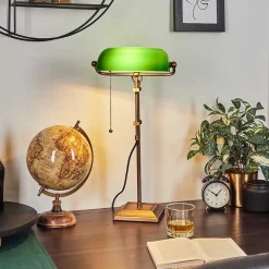 Lampe De Banquier Ragaz Bronze, 1 Lumiere