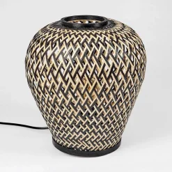 Lampe De Table Alavi Ecru, Noir, 1 Lumiere