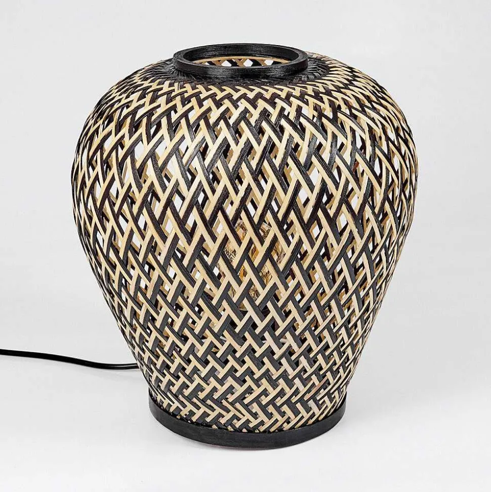 Lampe De Table Alavi Ecru, Noir, 1 Lumiere