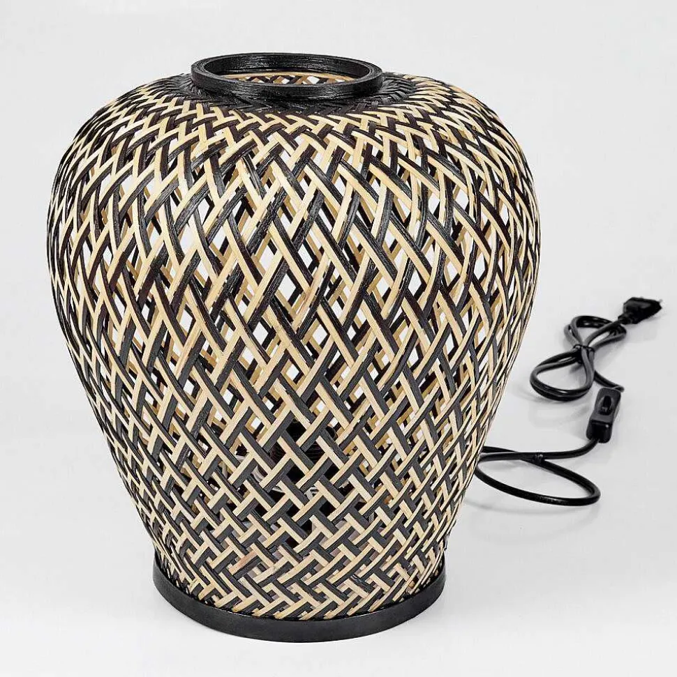 Lampe De Table Alavi Ecru, Noir, 1 Lumiere