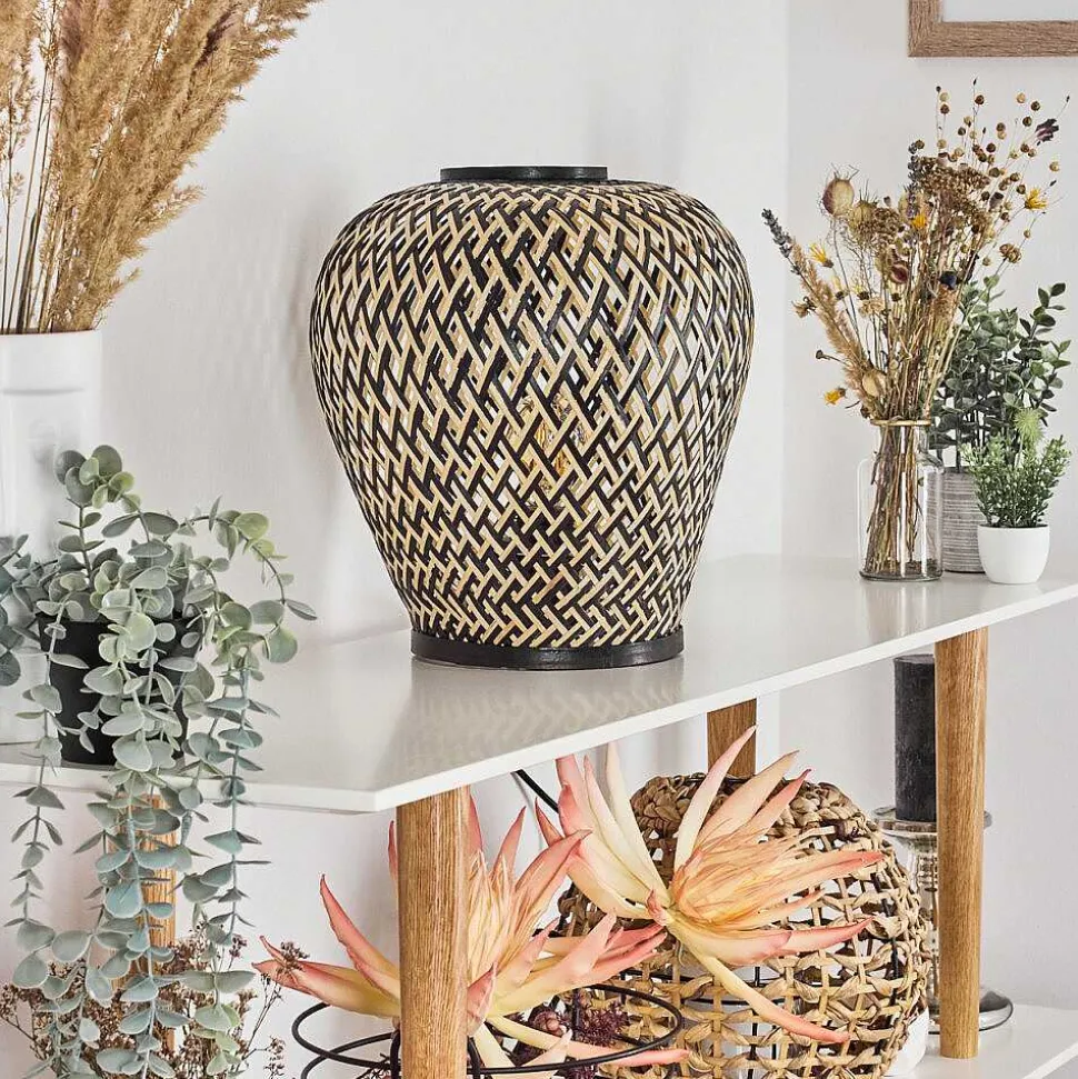 Lampe De Table Alavi Ecru, Noir, 1 Lumiere