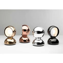 Lampe De Table Artemide Eclisse Argente, 1 Lumiere