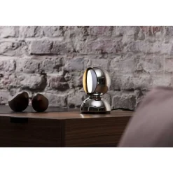 Lampe De Table Artemide Eclisse Argente, 1 Lumiere
