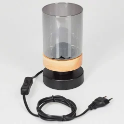 Lampe De Table Azinhalinho Ecru, Noir, 1 Lumiere