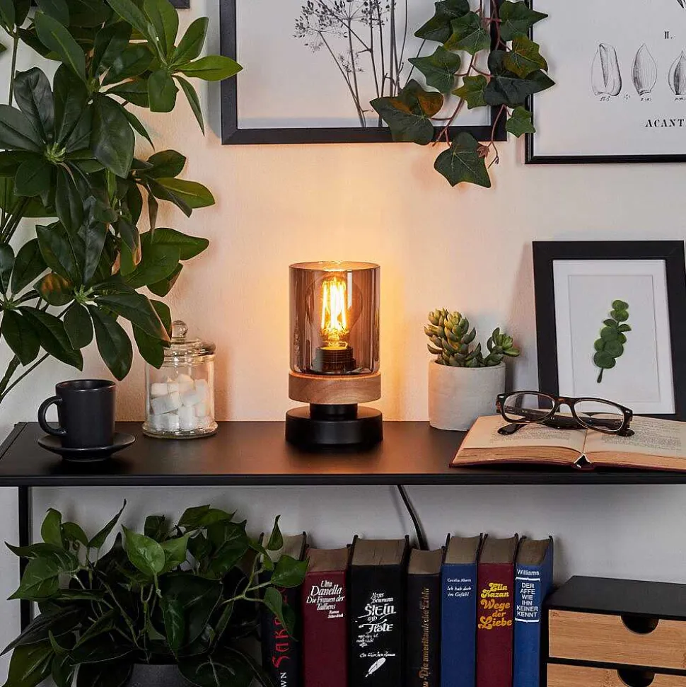 Lampe De Table Azinhalinho Ecru, Noir, 1 Lumiere