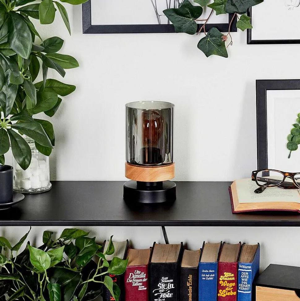 Lampe De Table Azinhalinho Ecru, Noir, 1 Lumiere