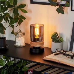 Lampe De Table Azinhalinho Ecru, Noir, 1 Lumiere