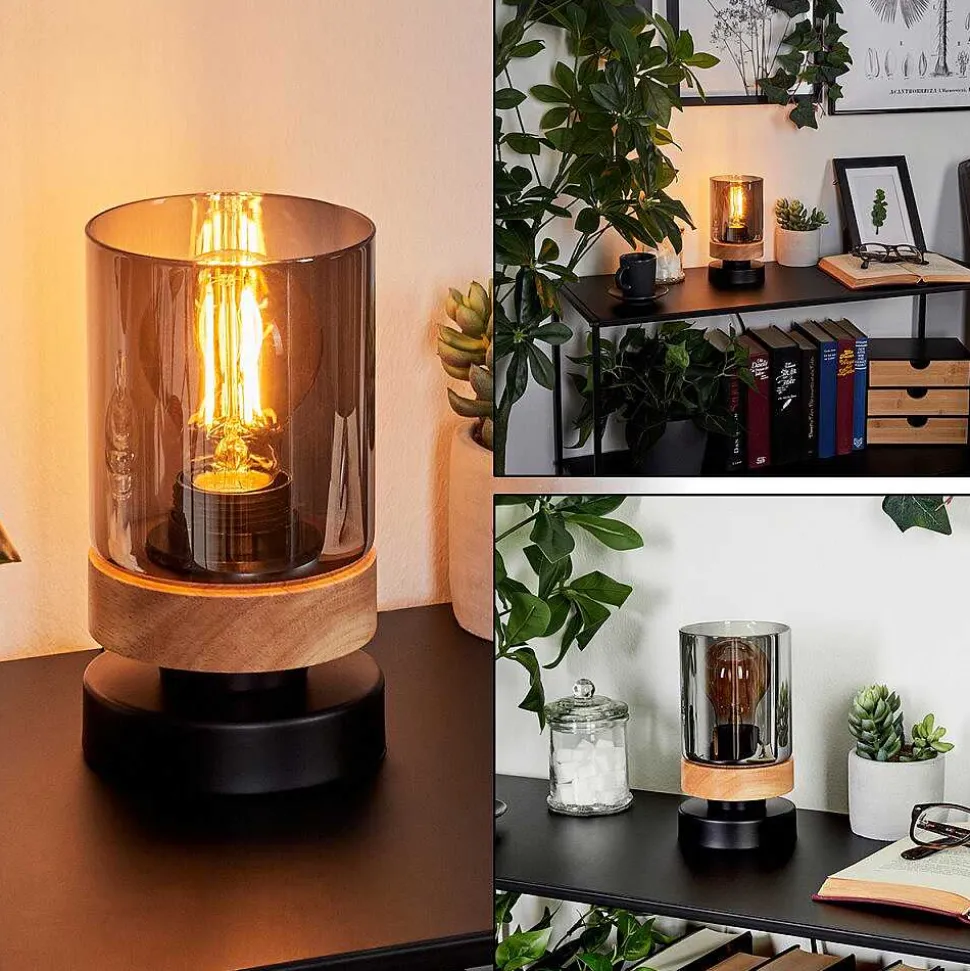 Lampe De Table Azinhalinho Ecru, Noir, 1 Lumiere