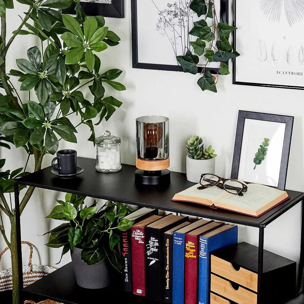 Lampe De Table Azinhalinho Ecru, Noir, 1 Lumiere