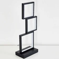 Lampe De Table Bacolod Led Noir, 1 Lumiere