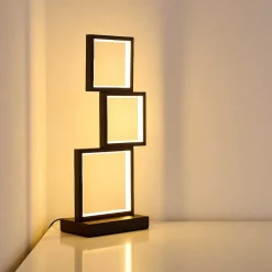 Lampe De Table Bacolod Led Noir, 1 Lumiere