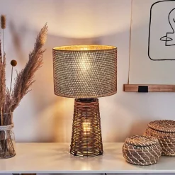 Lampe De Table Balifoudray Ecru, Noir, 1 Lumiere