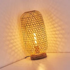 Lampe De Table Batumi Brun, 1 Lumiere