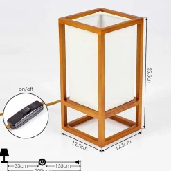 Lampe De Table Blandin Ecru, 1 Lumiere