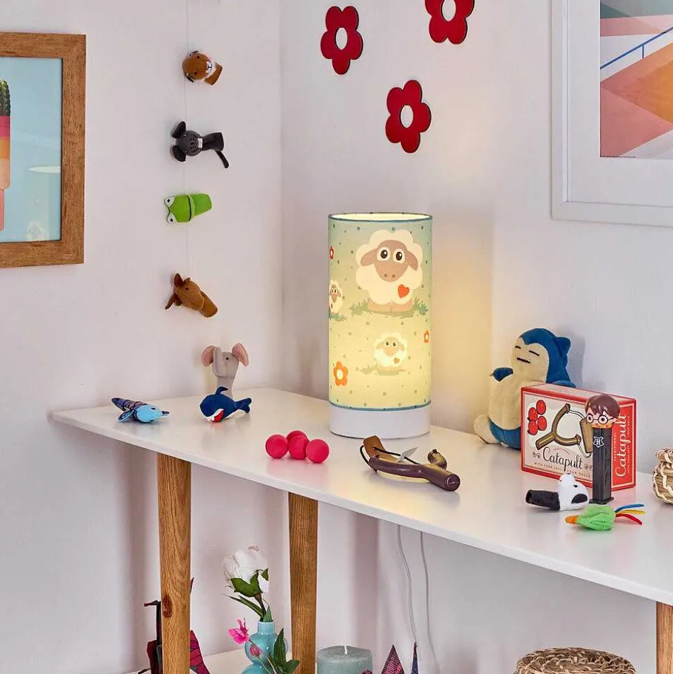 Lampe De Table Brenets Led Blanc, 1 Lumiere