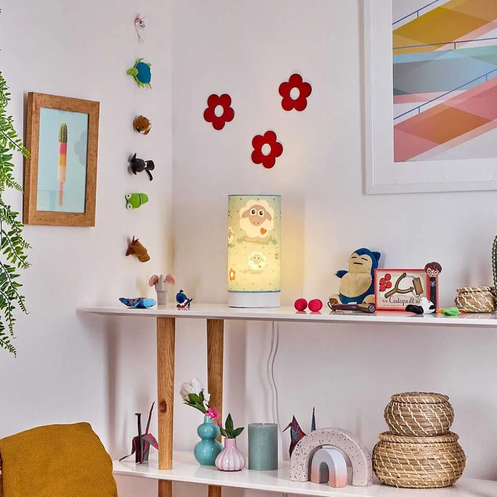 Lampe De Table Brenets Led Blanc, 1 Lumiere