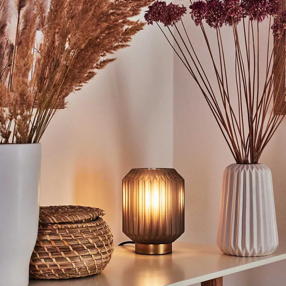 Lampe De Table Briel Laiton, 1 Lumiere