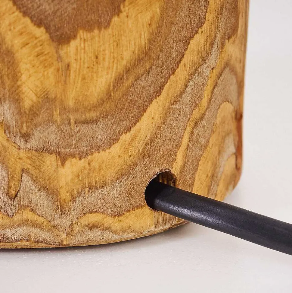 Lampe De Table Canedo Brun, Noir, 1 Lumiere