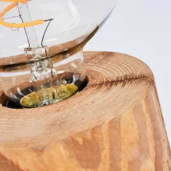 Lampe De Table Canedo Brun, Noir, 1 Lumiere