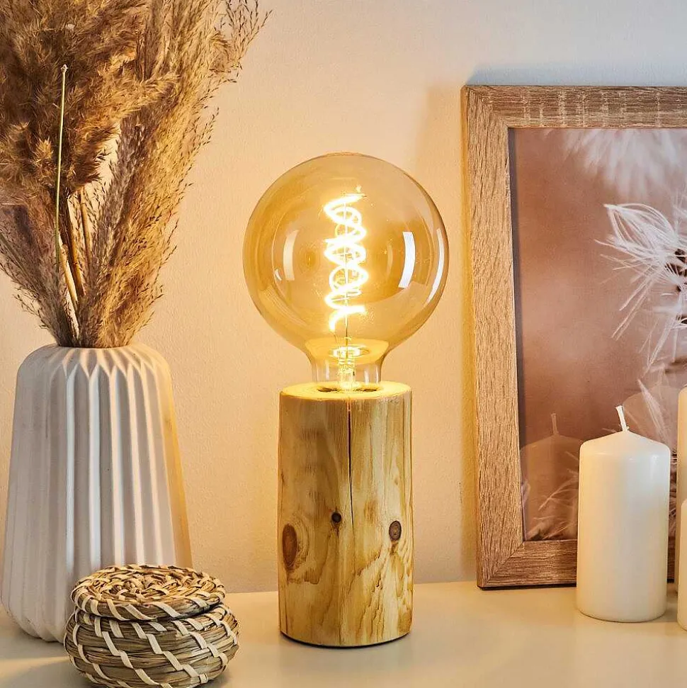 Lampe De Table Canedo Brun, 1 Lumiere