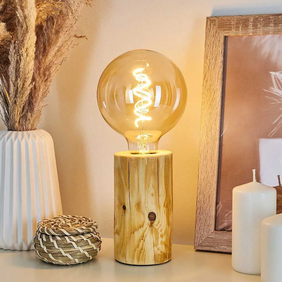 Lampe De Table Canedo Brun, 1 Lumiere