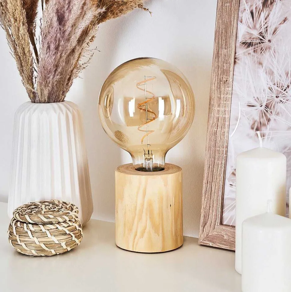 Lampe De Table Canedo Brun, 1 Lumiere