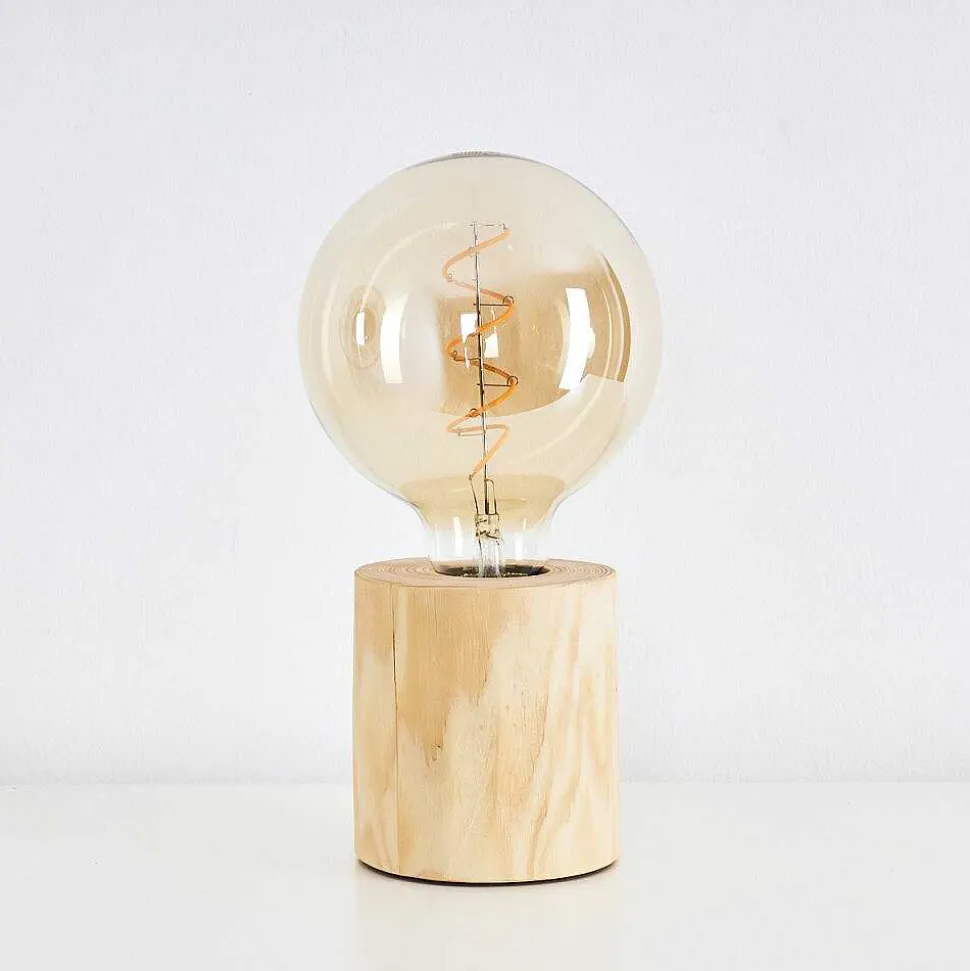 Lampe De Table Canedo Brun, 1 Lumiere