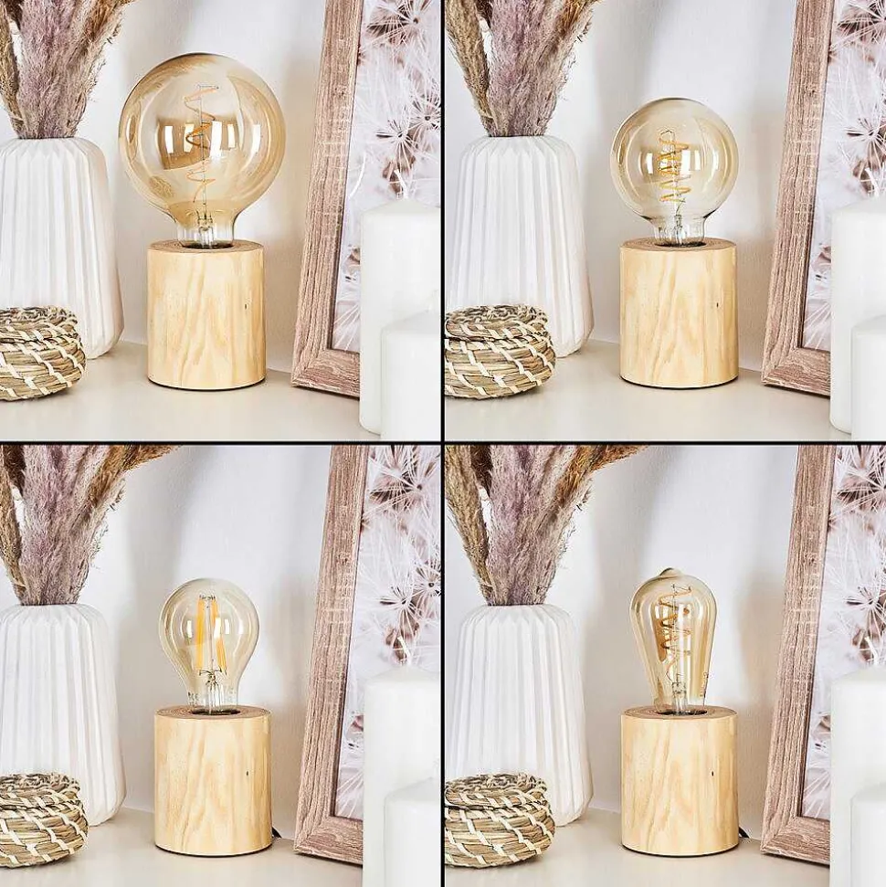 Lampe De Table Canedo Brun, 1 Lumiere