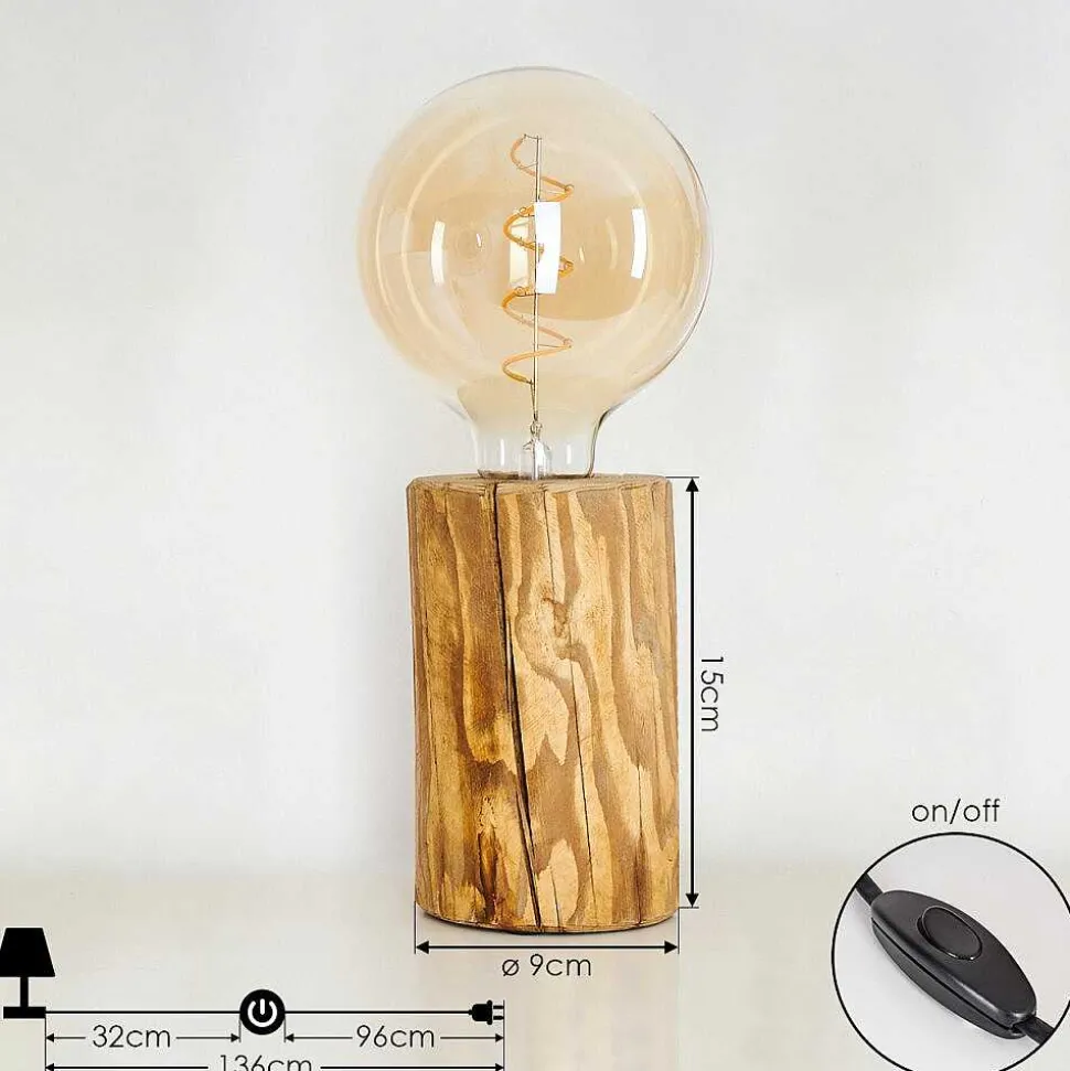 Lampe De Table Canedo Ecru, Noir, 1 Lumiere