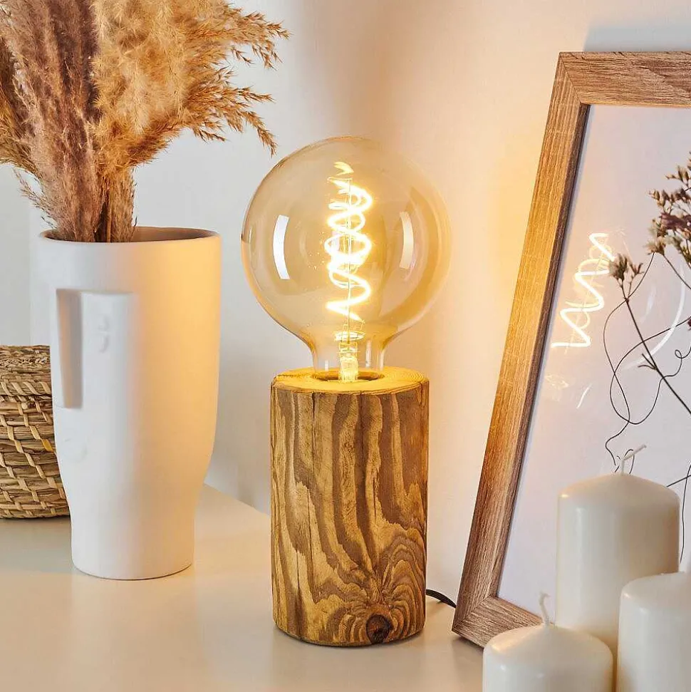 Lampe De Table Canedo Ecru, Noir, 1 Lumiere