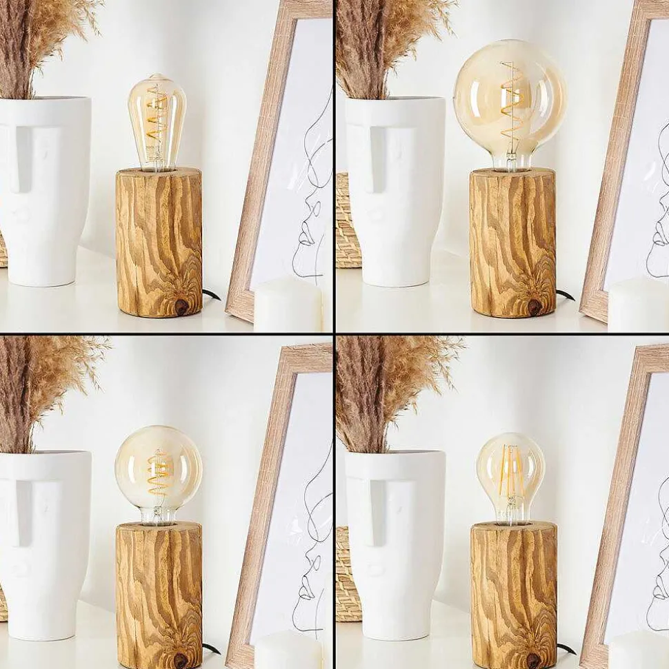 Lampe De Table Canedo Ecru, Noir, 1 Lumiere