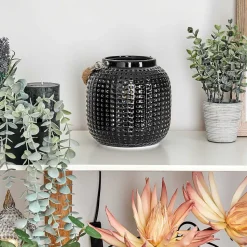 Lampe De Table Catasel Ecru, Noir, 1 Lumiere