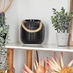 Lampe De Table Catasel Ecru, Noir, 1 Lumiere