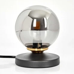 Lampe De Table Chehalis Laiton, Noir, 1 Lumiere