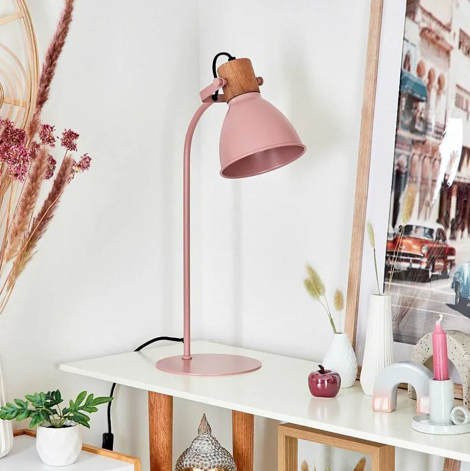 Lampe De Table Chipou Rose, Rose, 1 Lumiere