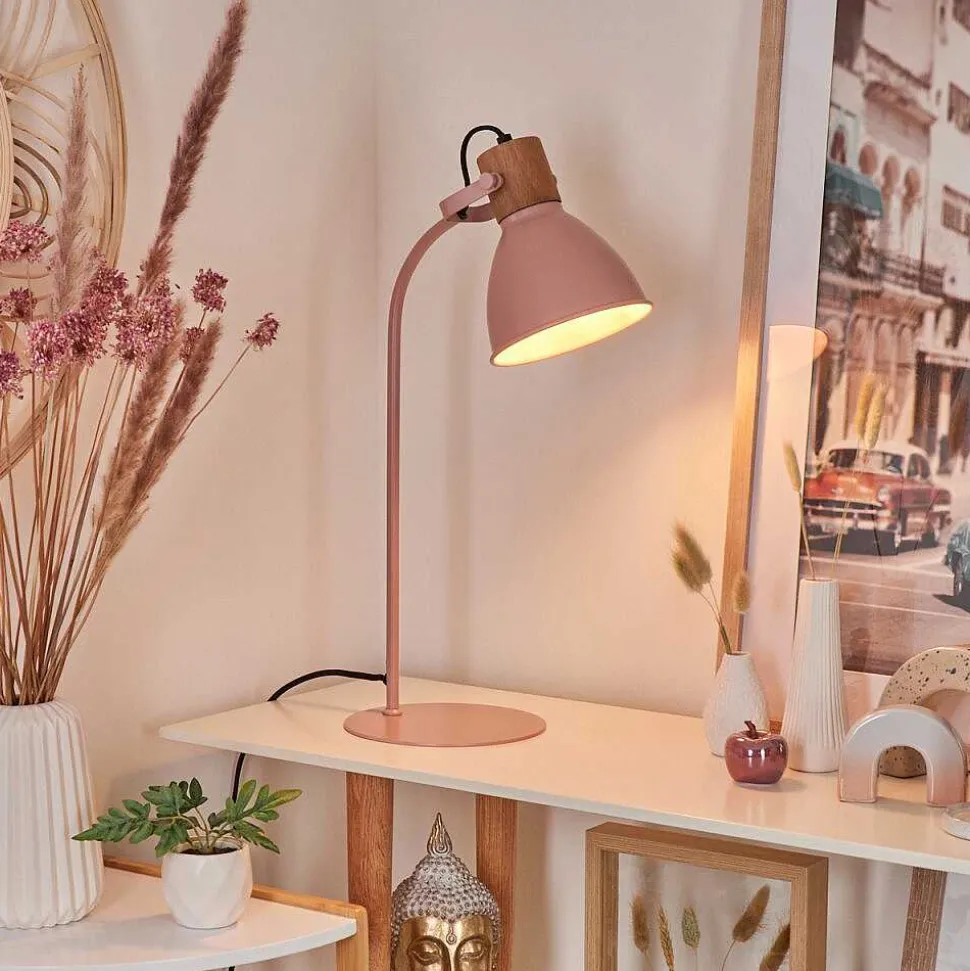 Lampe De Table Chipou Rose, Rose, 1 Lumiere