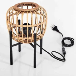 Lampe De Table Combeima Noir, 1 Lumiere