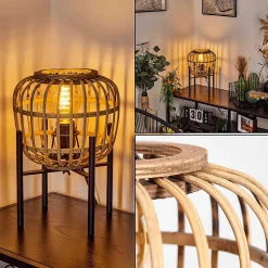 Lampe De Table Combeima Noir, 1 Lumiere