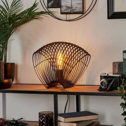 Lampe De Table Corvallis Noir, 1 Lumiere