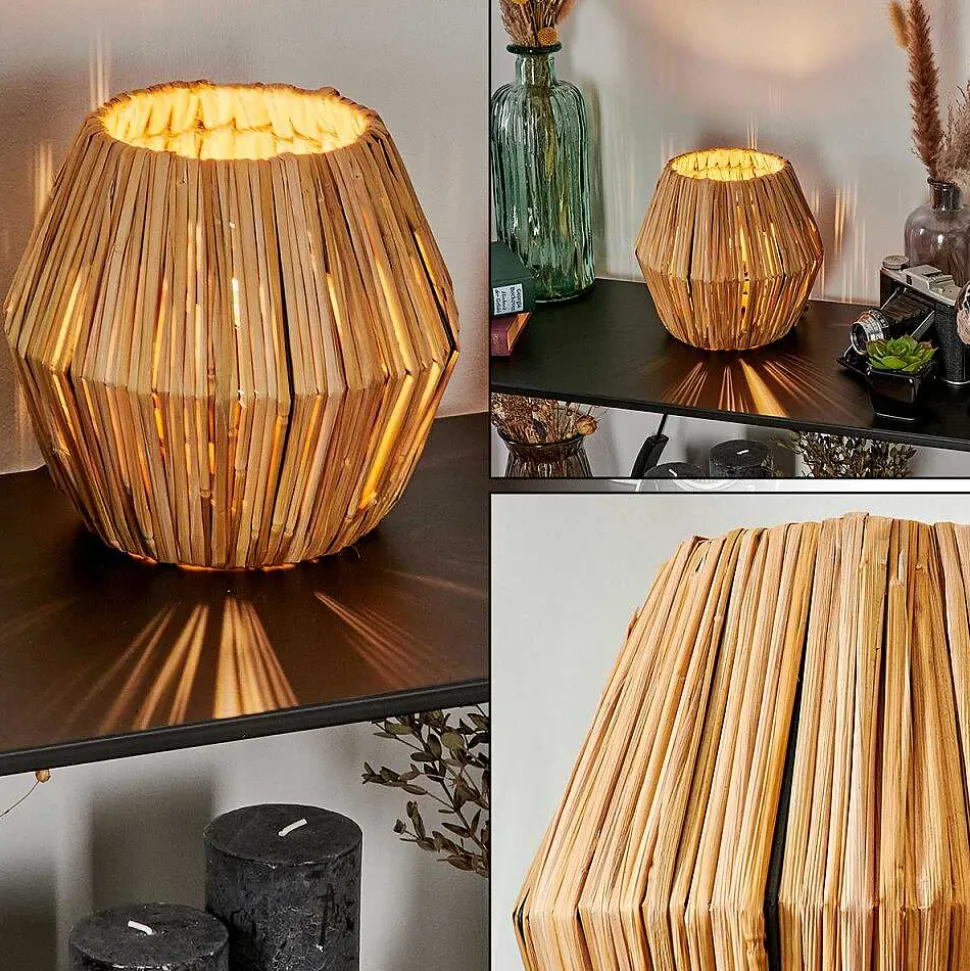 Lampe De Table Cricket Ecru, Noir, 1 Lumiere