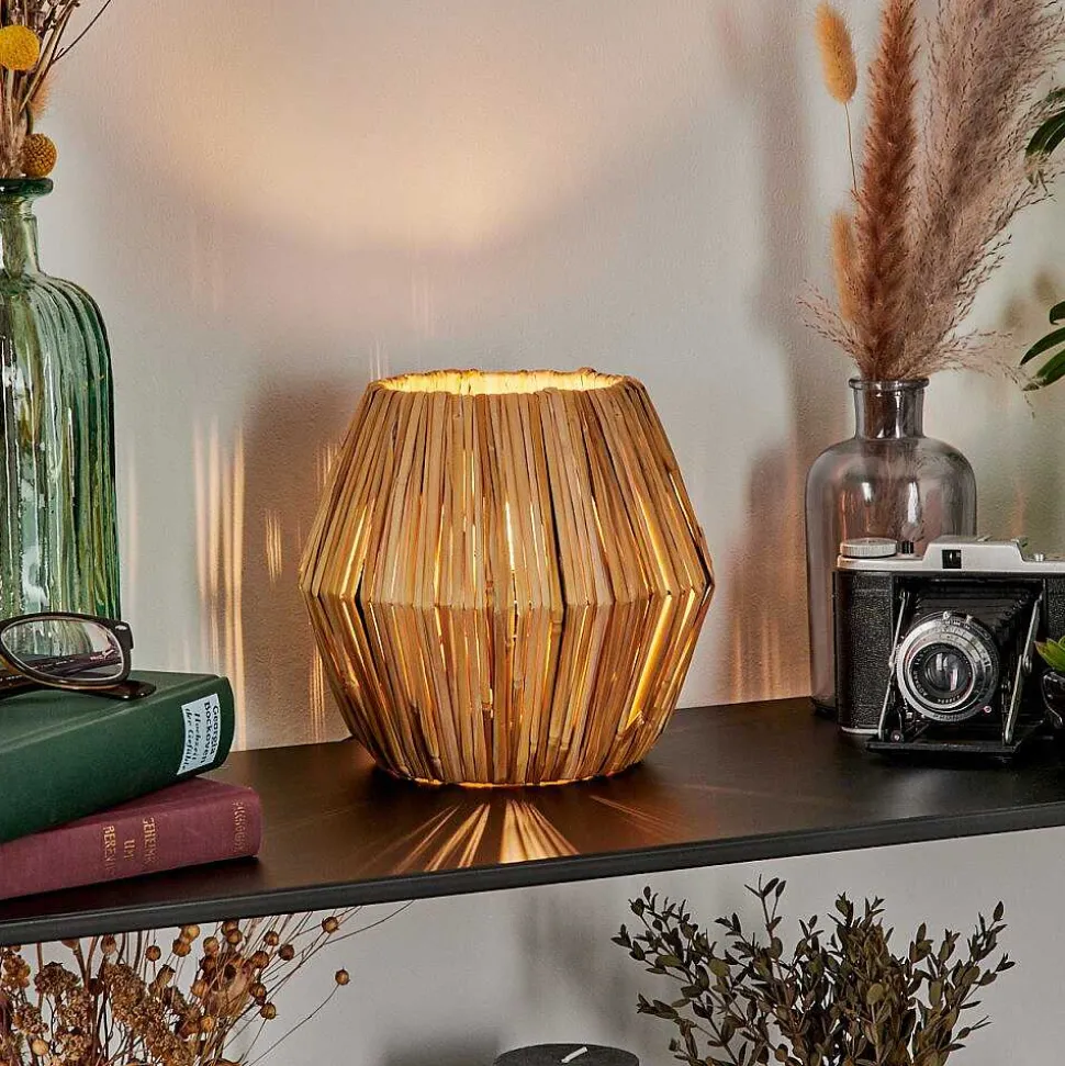 Lampe De Table Cricket Ecru, Noir, 1 Lumiere