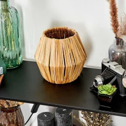 Lampe De Table Cricket Ecru, Noir, 1 Lumiere