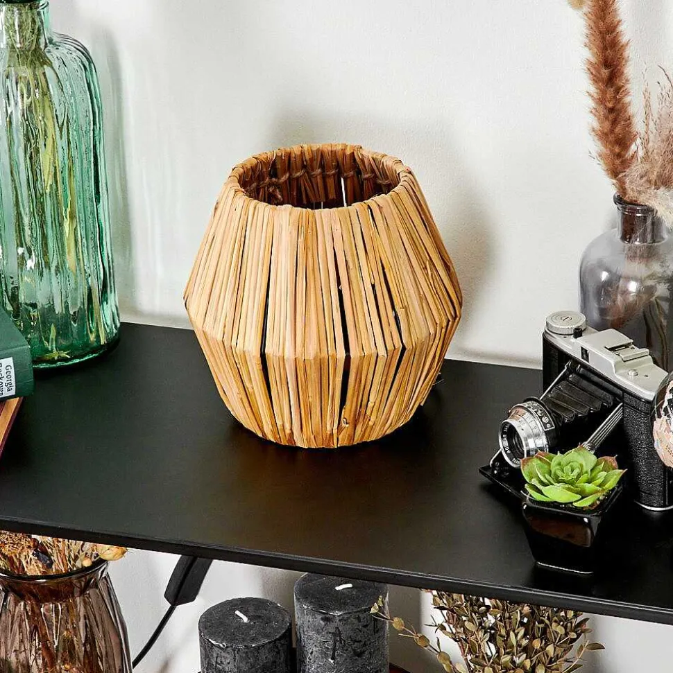 Lampe De Table Cricket Ecru, Noir, 1 Lumiere