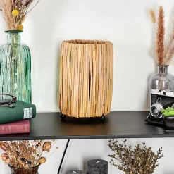 Lampe De Table Cricket Ecru, Noir, 1 Lumiere