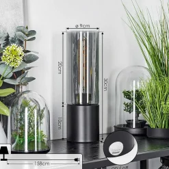 Lampe De Table Dulcita Noir, 1 Lumiere