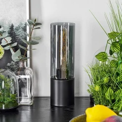 Lampe De Table Dulcita Noir, 1 Lumiere