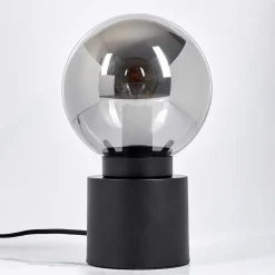 Lampe De Table Flawil Noir, 1 Lumiere