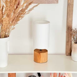 Lampe De Table Geneva Ecru, 1 Lumiere